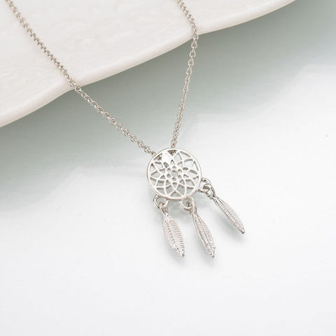 New fashion dream catcher series Jewelry necklace Exquisite alloy hollow pendant necklace Popular chain collares Gifts women2019
