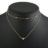 Simple Heart Chain Necklace Fashion Layers Jewelry For Women Chokers Girlfriend Party Birthday Valentine Gift Dropshipping 2020