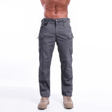 New Mens Tactical Pants Multiple Pocket Elasticity Military Urban Commuter Tacitcal Trousers Men Slim Fat Cargo Pant 6XL