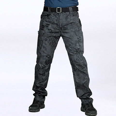 New Mens Tactical Pants Multiple Pocket Elasticity Military Urban Commuter Tacitcal Trousers Men Slim Fat Cargo Pant 6XL