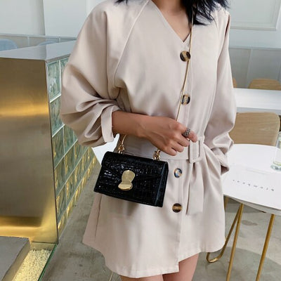 Sacs à bandoulière en cuir PU motif pierre pour femmes 2020 Mini sac à bandoulière avec poignée en métal fourre-tout de voyage dame