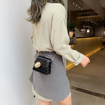 Qualité pierre motif en cuir sacs à bandoulière pour femmes concepteur petits sacs à main chaîne épaule sac de messager Mini sacs à main sac à main