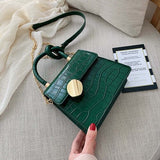 Qualité pierre motif en cuir sacs à bandoulière pour femmes concepteur petits sacs à main chaîne épaule sac de messager Mini sacs à main sac à main