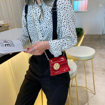 Qualité pierre motif en cuir sacs à bandoulière pour femmes concepteur petits sacs à main chaîne épaule sac de messager Mini sacs à main sac à main