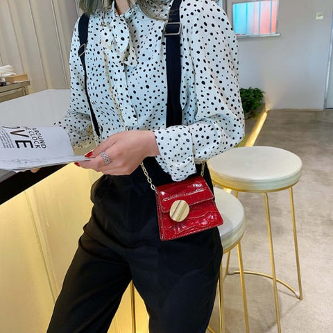 Qualité pierre motif en cuir sacs à bandoulière pour femmes concepteur petits sacs à main chaîne épaule sac de messager Mini sacs à main sac à main