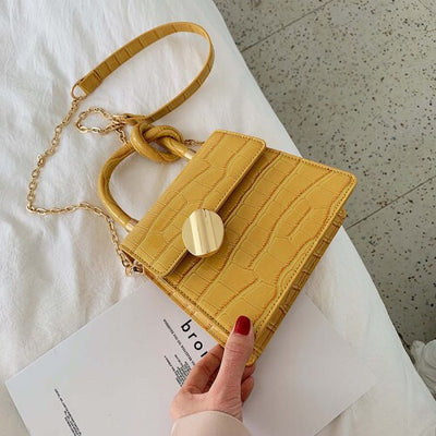 Qualité pierre motif en cuir sacs à bandoulière pour femmes concepteur petits sacs à main chaîne épaule sac de messager Mini sacs à main sac à main
