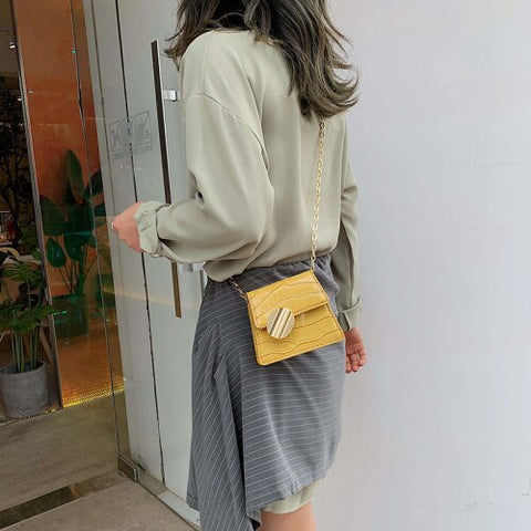Qualité pierre motif en cuir sacs à bandoulière pour femmes concepteur petits sacs à main chaîne épaule sac de messager Mini sacs à main sac à main