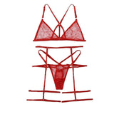 Black Harness Polka Dot Garter Sexy Women Transparent Lingerie Set 2019 Summer See Through Ladies Bra And Underwear Set 30NOV6