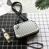 Luxury Hand Bags for Women 2019 New Suitcase Shape Totes Fashion Mini Luggage Bag Women Famous Brand Clutch Bag Mini Box Bag