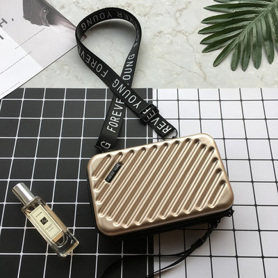 Luxury Hand Bags for Women 2019 New Suitcase Shape Totes Fashion Mini Luggage Bag Women Famous Brand Clutch Bag Mini Box Bag