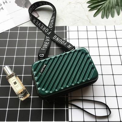 Luxury Hand Bags for Women 2019 New Suitcase Shape Totes Fashion Mini Luggage Bag Women Famous Brand Clutch Bag Mini Box Bag