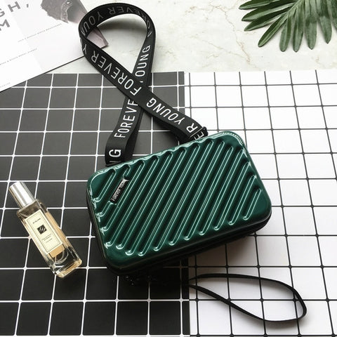 Luxury Hand Bags for Women 2019 New Suitcase Shape Totes Fashion Mini Luggage Bag Women Famous Brand Clutch Bag Mini Box Bag