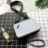 Luxury Hand Bags for Women 2019 New Suitcase Shape Totes Fashion Mini Luggage Bag Women Famous Brand Clutch Bag Mini Box Bag