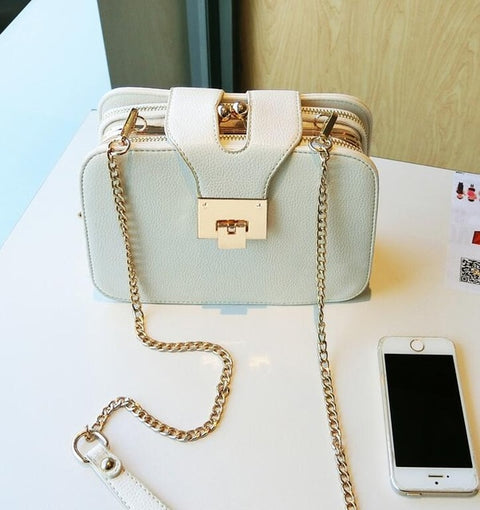 2020 Spring New Fashion Women Shoulder Bag Chain Strap Flap Designer Handbags Clutch Bag Ladies Messenger Bags With Metal Buckle