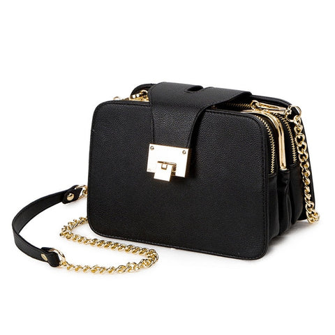 2020 Spring New Fashion Women Shoulder Bag Chain Strap Flap Designer Handbags Clutch Bag Ladies Messenger Bags With Metal Buckle