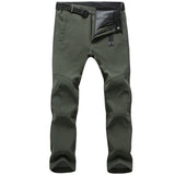 Stretch Waterproof Pants Men Casual Winter Thick Warm Fleece Shark Skin Trousers Male Windbreaker Sweatpants Mens Tactical Pants